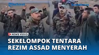 Sekelompok Tentara Rezim Assad Menyerah dan Ketakutan seusai Dilucuti Pemberontak Suriah