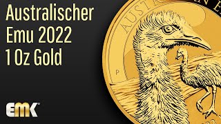 GOLD-ANLAGEMÜNZE - 1 Unze Australischer Emu 2022