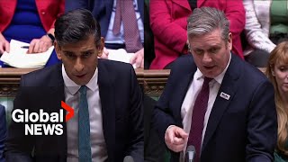 Rishi Sunak faces opposition in UK Parliament for the 1st time as prime minister