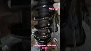 Nissan patrol V8 Front Shock install #automobile #mechanist  #service #carservice