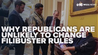 Republicans unlikely to change filibuster rules to end shutdown