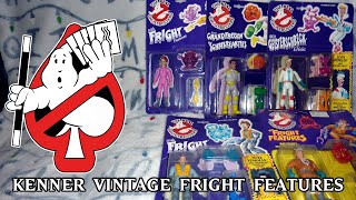 The Real Ghostbusters - Vintage Kenner Fright Features figures (Peter, Ray, Winston, Egon \u0026 Janine)