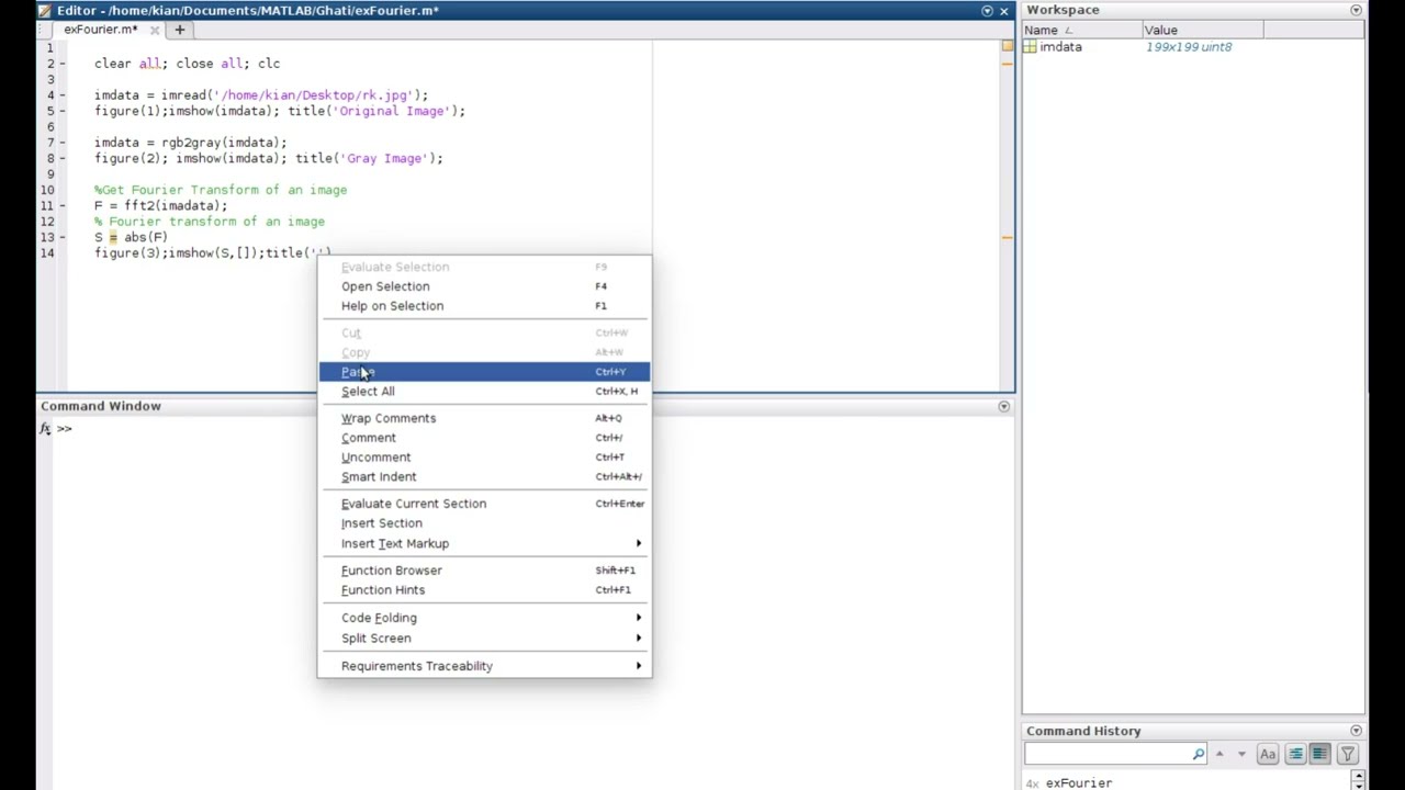Fft Image Processing Matlab