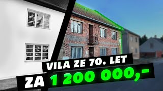 Vila ze 70.let za 1 200 000 ! Flipování nemovitostí #04