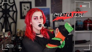 Complete Sweater Disaster! | Crochet Studio Vlog