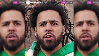 J Cole Responds To Kendrick Lamar Diss On IG Live