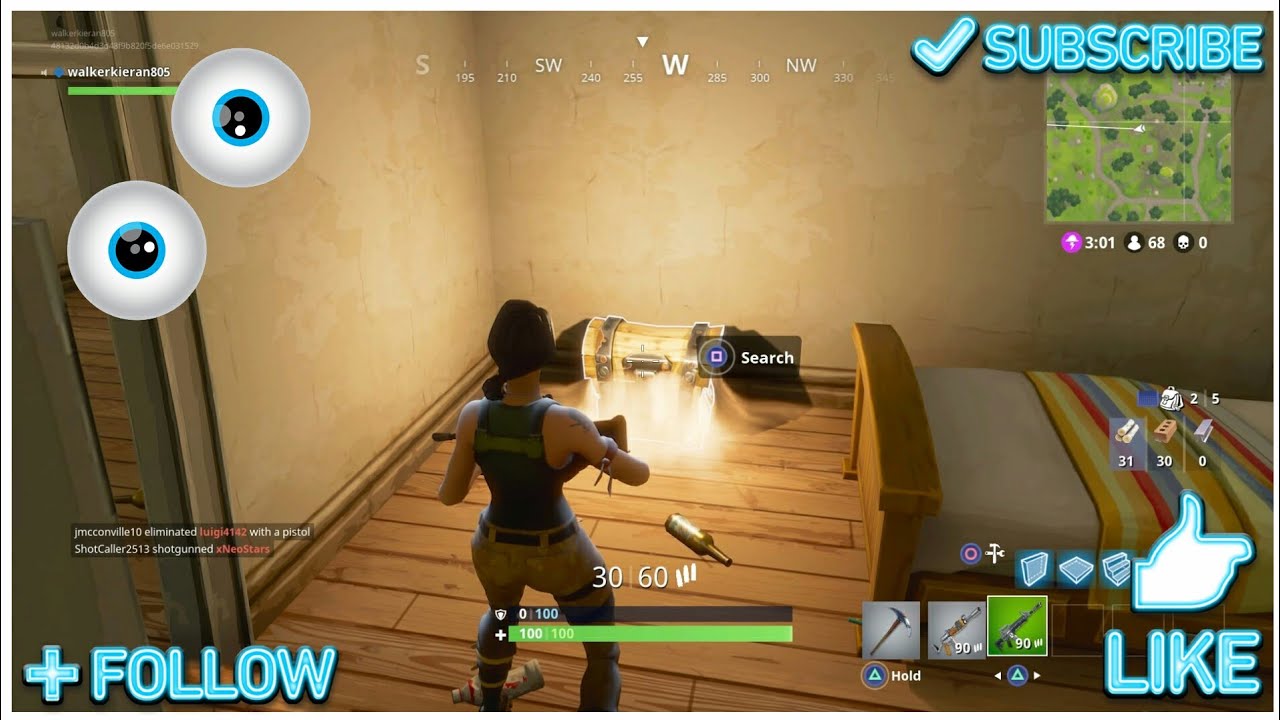 Fortnite Opening Chest Montage Youtube