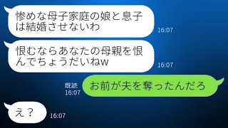 母親は、私を見下して婚約を破棄するよう息子に命令し、「息子とは結婚させないわ！」と言いました。そして、「お前が夫を奪ったんだろ」と言い残して、驚愕の事実を伝えました。