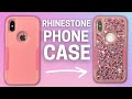 HOW TO MAKE A RHINESTONE PHONE CASE // DIY Bling iPhone Cover Scatter Method Easy Beginner Tutorial