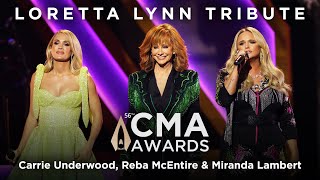 Reba McEntire, Carrie Underwood & Miranda Lambert | Loretta Lynn Tribute - 56th CMA Awards