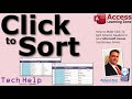 How to Make Click To Sort Column Headers in your Microsoft Access Continuous Forms