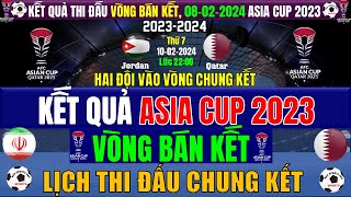Kết Quả Thi Đấu BÁN KẾT Asian Cup 2023, Ngày 8/2/2024, LỊCH THI ĐẤU CHUNG KẾT JORDAN vs QATAR (Full)