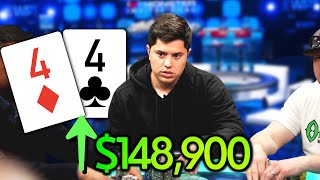 $148,900 WON with QUADS at High Stakes Cash Game