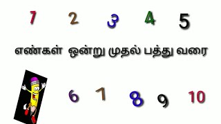 learn Tamil ஒன்று, இரண்டு,மூன்று