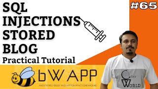 bwapp sql injection stored blog || bwapp sql injection solution | bwapp tutorial | Cyber World Hindi