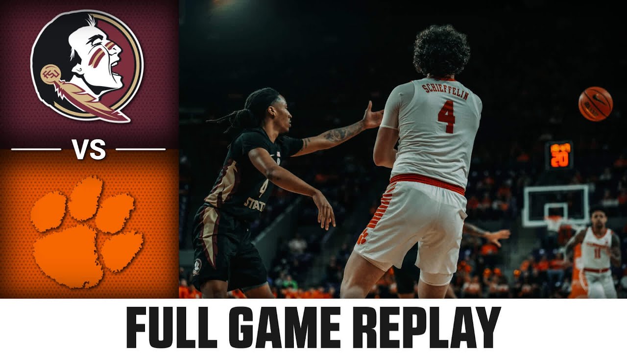 Florida State Vs. Clemson Full Game Replay | 2022-23 ACC Men’s ...