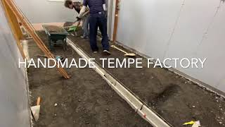 Handmade Tempe Factory  Preparation ① 早送りテンペ工場の工事風景 Membuat Pabrik Tempe di Jepang