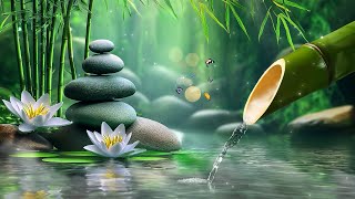 Beautiful Relaxing Music with Bamboo Water Fountain - Peaceful Music, Calming, Sleep, Meditation