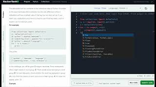 Hackerrank Python Solution #4 Collections - Python: DefaultDict Tutorial