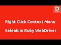 Selenium Ruby Right Click Context Menu