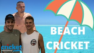 BEACH CRICKET WITH 2 SUPERSTARS | Perth, Western Australia