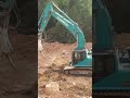 amazing engineering mountain road construction excavator rock breaker attachment