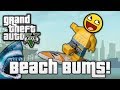 GTA V: BEACH BUMS! (GTA 5 Online Funny Moments)