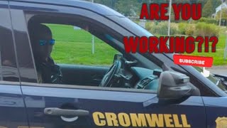 Do you stop and question everyone🤔. Cromwell PD 1AA