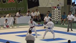 2015年IH 空手道 男子 団体組手 2回戦 釜石（岩手）vs 前原（沖縄）