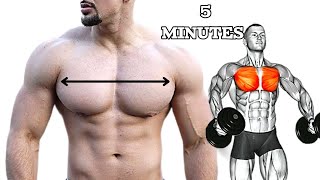 5 MINUTES COMPLETE CHEST WORKOUT / DUMBBELL CHEST EXERCISE 🔥