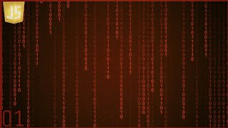 Binary Numbers Rain Canvas Animation By JavaScript Code || Dark Web Theme Webpage Design Tutorial.
