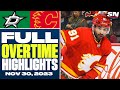 Dallas Stars at Calgary Flames | FULL Overtime Highlights