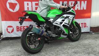 Ninja250 NASSERT Evolution TypeⅡﾌﾙｴｷｿﾞｰｽﾄﾏﾌﾗｰ(ﾌﾞﾙｰﾁﾀﾝｻｲﾚﾝｻｰ仕様)