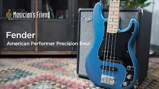 Fender American Performer Precision Bass Demo - All Playing, No Talking