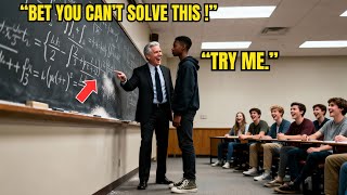 Prof Doesnt Know Black Student Is Math Prodigy Sets Impossible Equation To Mock Him Regrets It