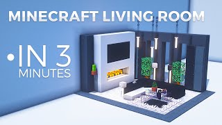 3 Minute Minecraft Living Room Build Tutorial