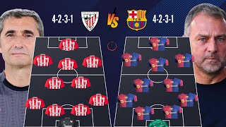 🚨 ATHLETIC BILBAO VS BARCELONA 🔥 HEAD TO HEAD PREDICTED LINE-UP 🔥✅ SEMIFINAL SPAIN SUPER CUP ✅