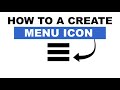 How to Create a Menu Icon Using HTML and CSS
