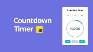 Countdown Timer Using Vanilla JavaScript #javascript #htmlcssjavascript