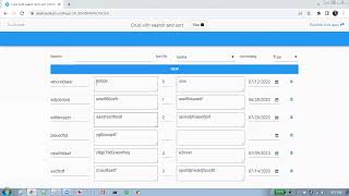 Python Anvil CRUD sort and search