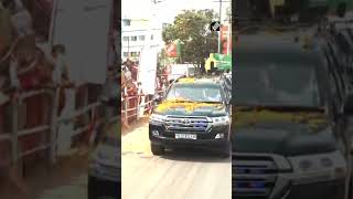 PM Modi receives a warm welcome from locals in Agartala