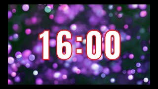 16 Minute Countdown Timer with Music - Simple and Clean