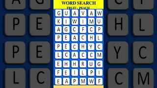 FIND FRUITS NAME 🍎 🍐 I WORD SEARCH "FRUITS"I PUZZLE I SHORTS I WORD SEARCH#9