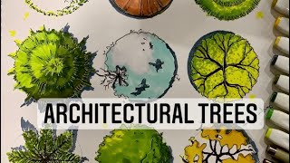 Architectural tree rendering | tips(2021).       #howtodrawtree #architecture