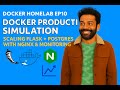 Docker Production Simulation: Scaling Flask + Postgres with Nginx & Monitoring | Docker HomeLab EP10