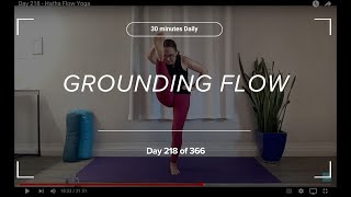 Day 218 - Hatha Flow Yoga