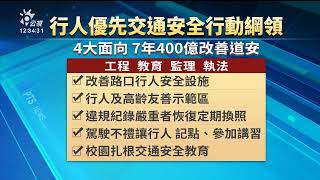 行人優先綱領7年400億 違規紀錄嚴重者恢復定期換照｜20230525 公視中晝新聞