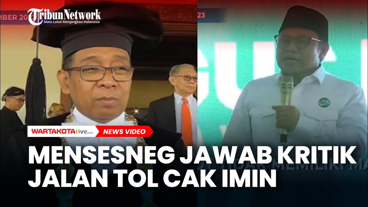 Mensesneg Pratikno Jawab Kritik Jalan Tol Yang Disebut Cak Imin Tak ...