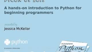 A hands-on introduction to Python for beginning programmers