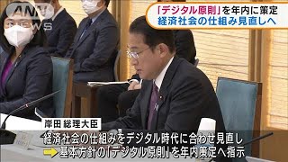 デジタル原則を年内に策定　“デジタル臨調”初会合(2021年11月17日)